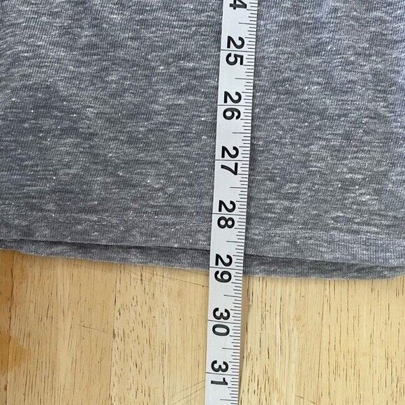 ONIA Chad Color Block Macro Stripe Linen Blend T-shirt Heather Grey Large EUC - Picture 6 of 6